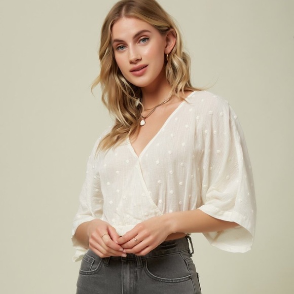 O’Neill cropped blouse - Picture 1 of 6